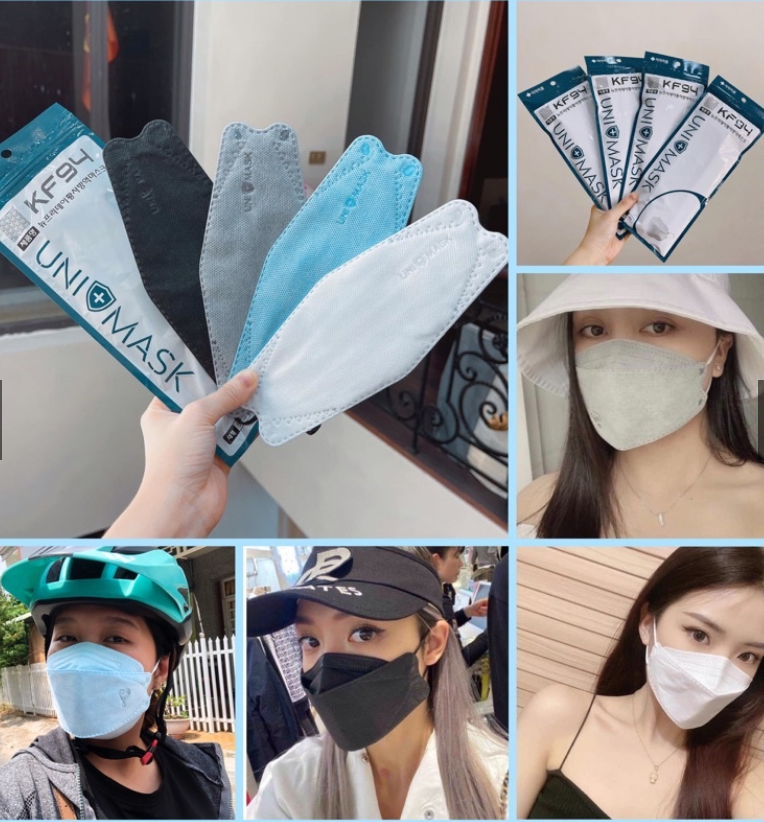 ( Sét 50 chiếc ) Khẩu Trang 4D KF94 CHÍNH HÃNG UNIMASK