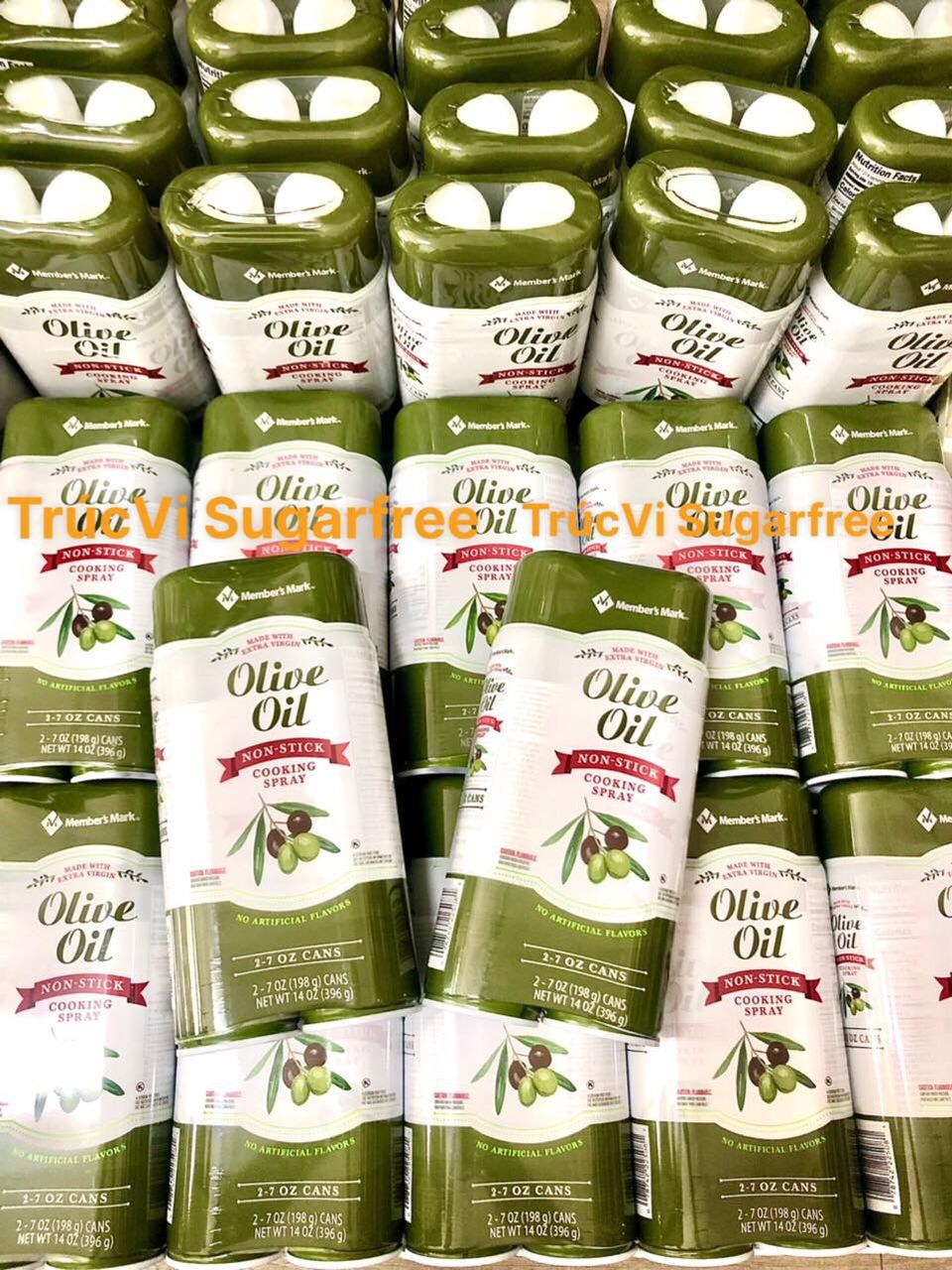 Dầu Olive Extra Vigin Members Mark dạng xịt 0 calo [eat clean , keto , gymer , tiểu đường, ăn kiêng]