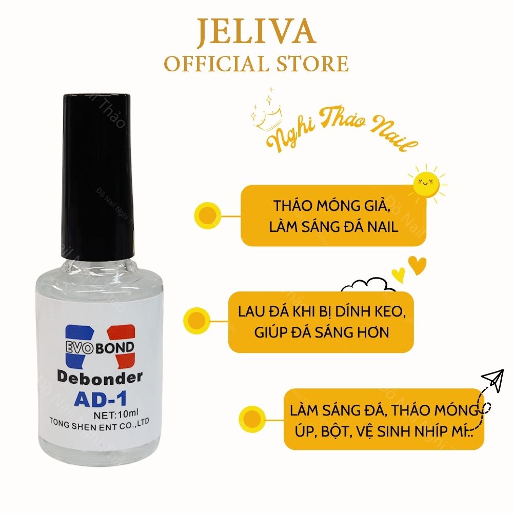 Nước sáng đá tháo móng giả 10ml