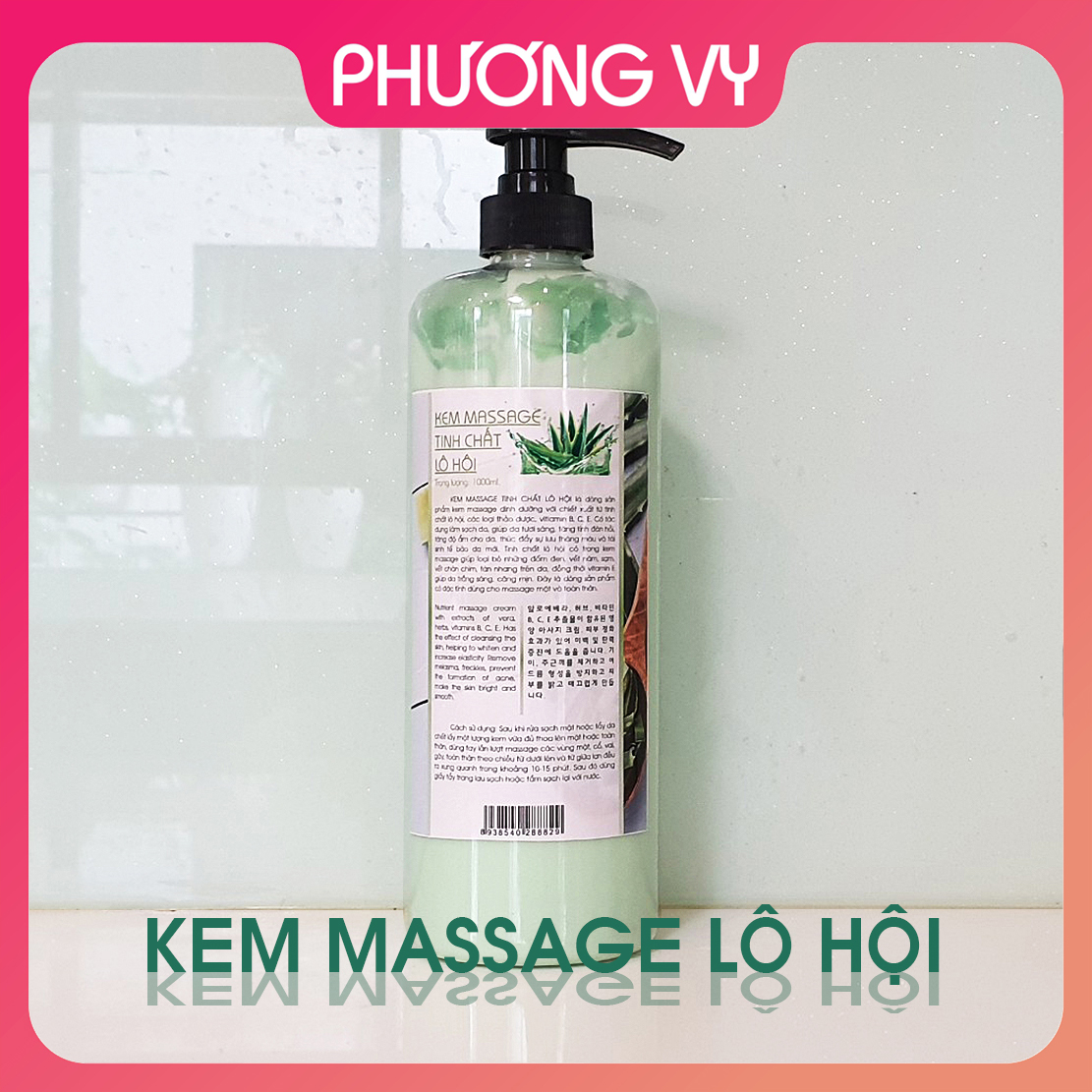 1000ml Kem Massage tinh chất Lô Hội