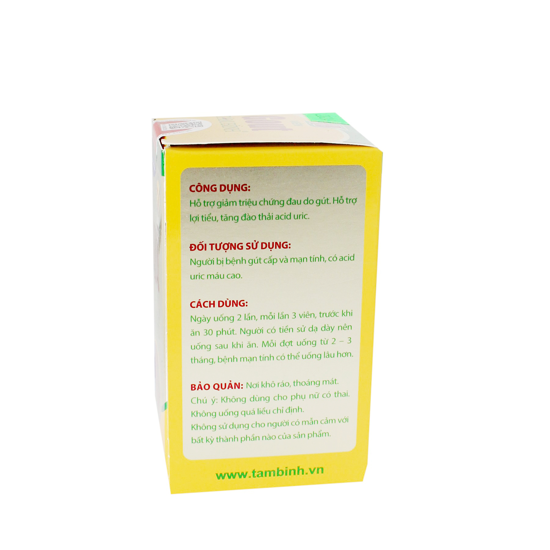 VIÊN GOUT TÂM BÌNH LỌ 60 viên