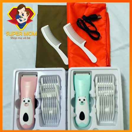 Tông Đơ Cắt Tóc Cho Bé LUKBABY siêu bền(TẶNG KHĂN TRÙM)