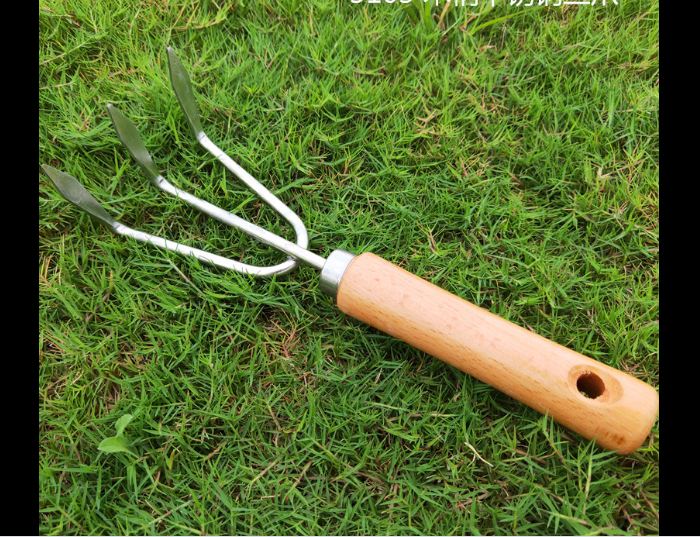 Large Stainless Steel Soil Rake Lv04
