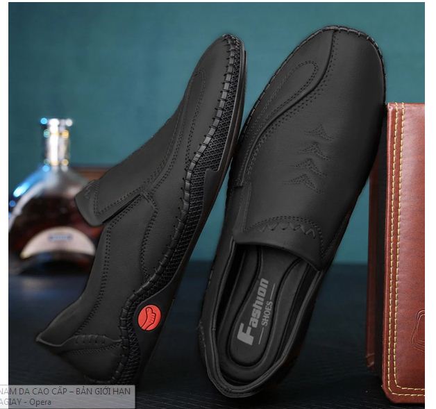 Shoes lazy men's leather high-end-Limited Edition, a-bn0076