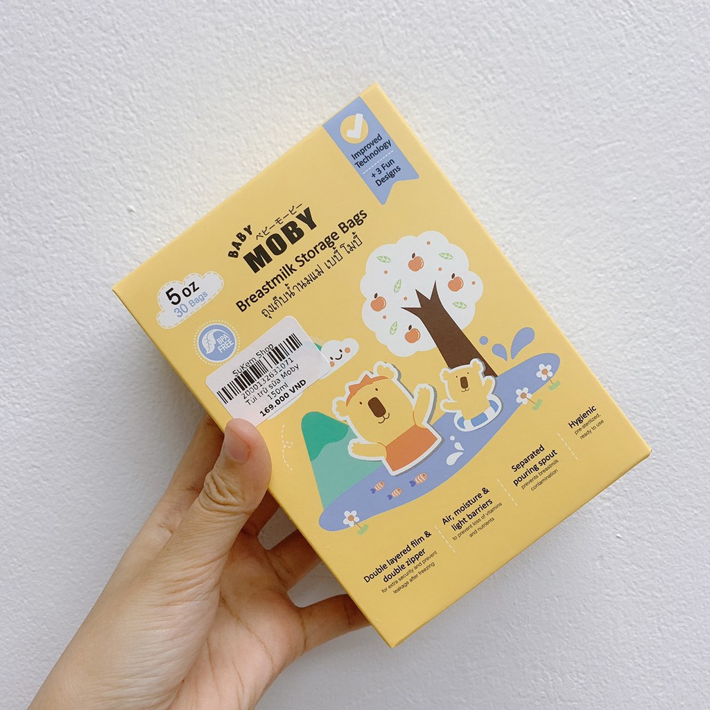 Túi trữ sữa cho bé moby - 30 túi