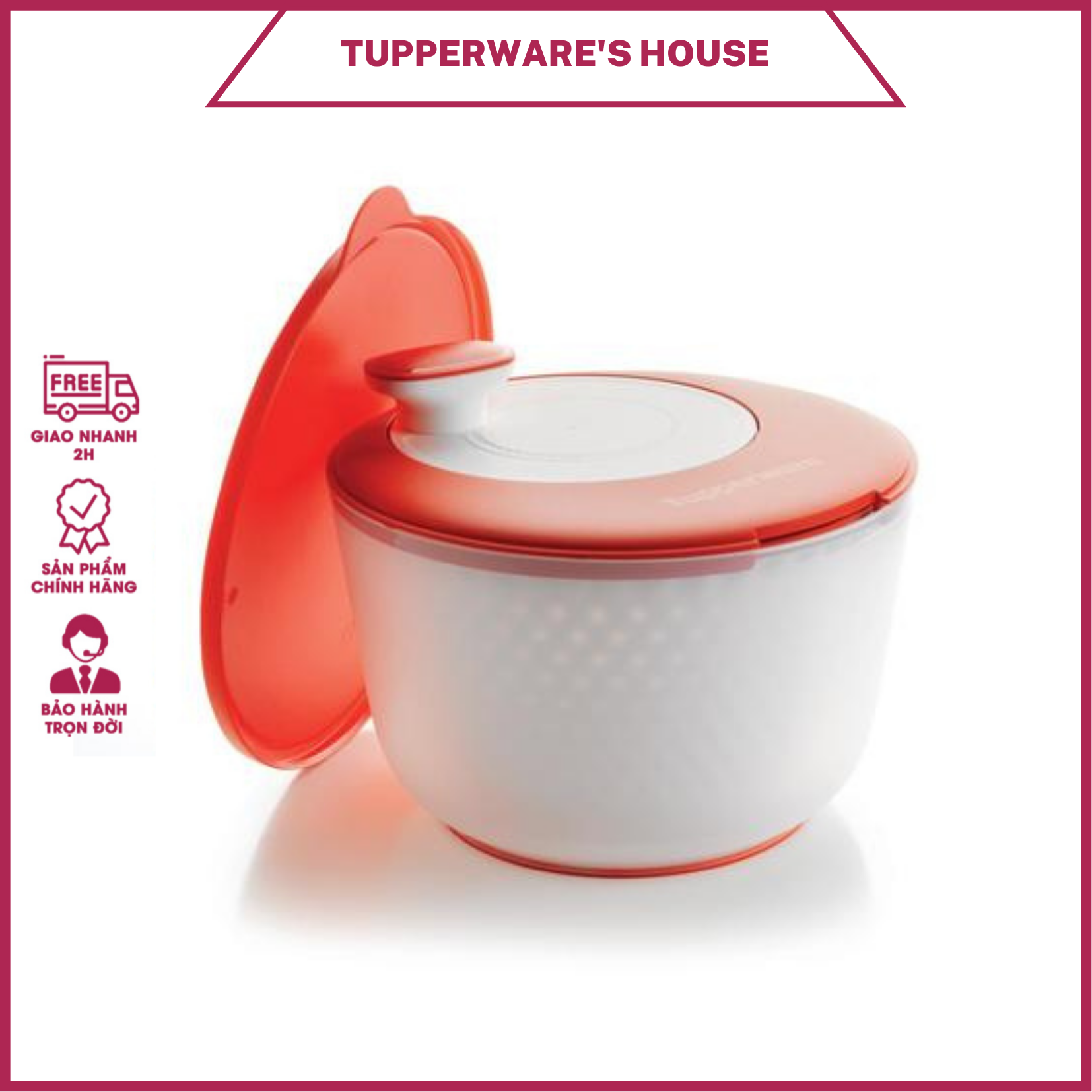 Dụng cụ quay rau Tupperware Spinning Chef