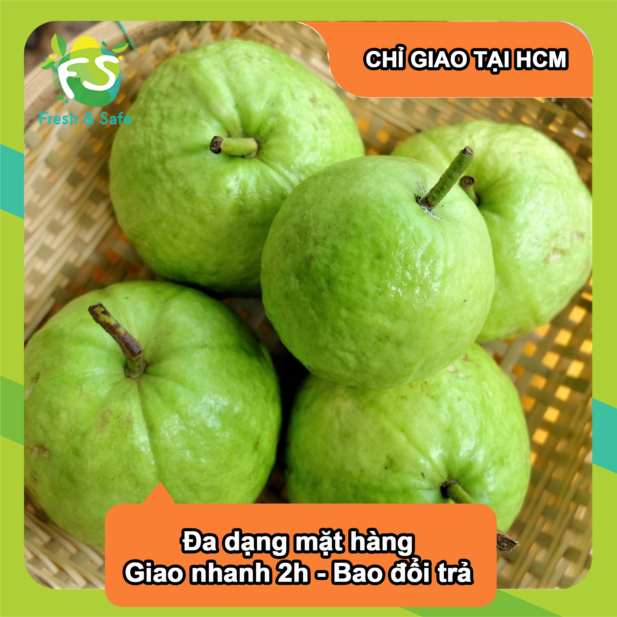 [Chỉ Giao HCM] Ổi Đài Loan Có Hạt - 1kg