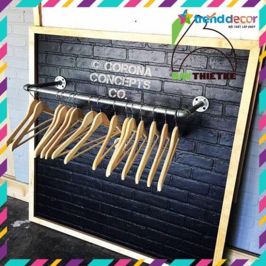 Sào gắn tường treo quần áo ống nước - nội thất ống nước TRENDDECOR.vn