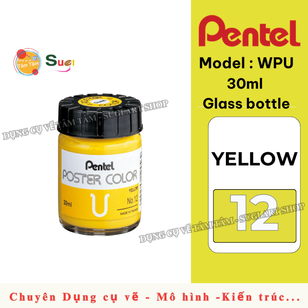 Màu Poster Pentel hủ lẻ 30ml  , màu Pentel Trang Trí Màu, Màu Vẽ Poster Luyện Trang Trí Màu