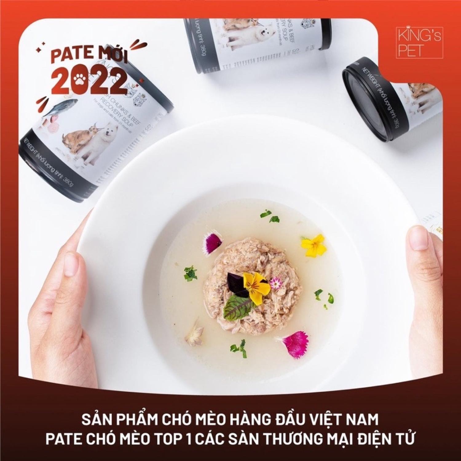 [ Lon 380gr ] Pate tươi King’s Pet cho chó mèo 🐶🐱