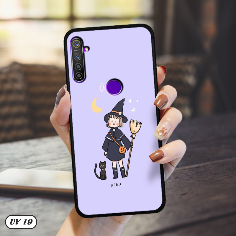 Ốp Realme 5 Pro lưng nhám -ngộ nghĩnh