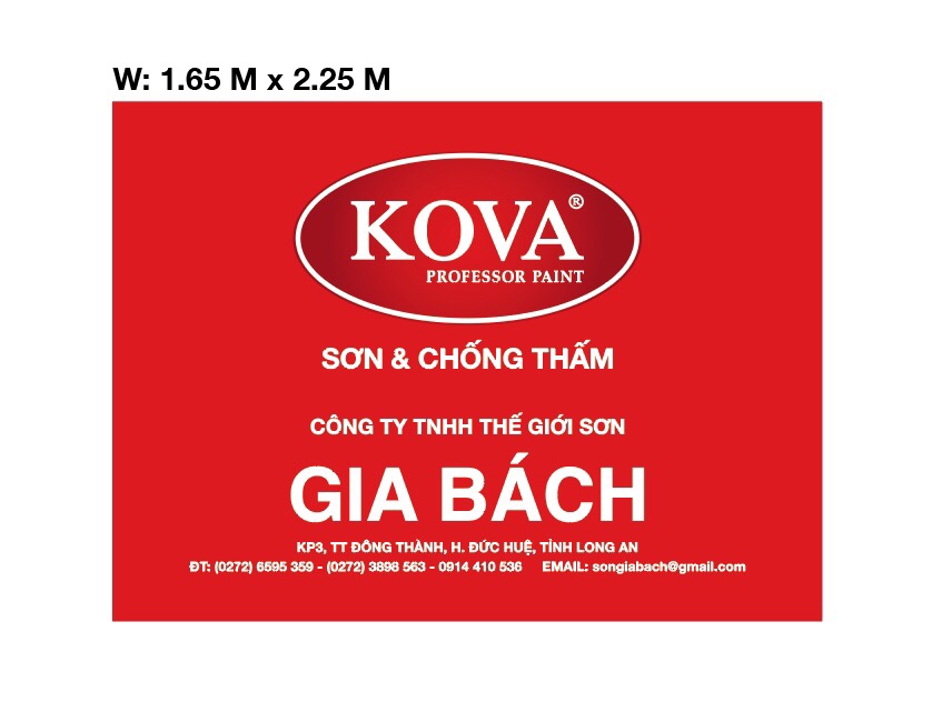 [HCM]SƠN NƯỚC NGOẠI THẤT KOVA K-261 18 Lít