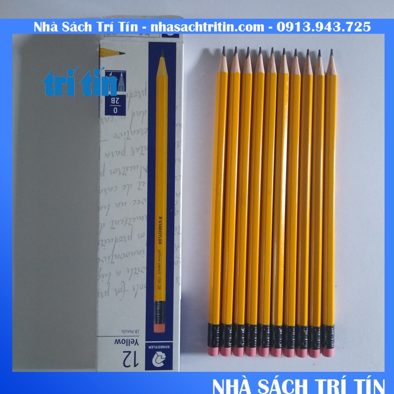 Bút chì STAEDLER MÀU VÀNG 2B CÓ GÔM