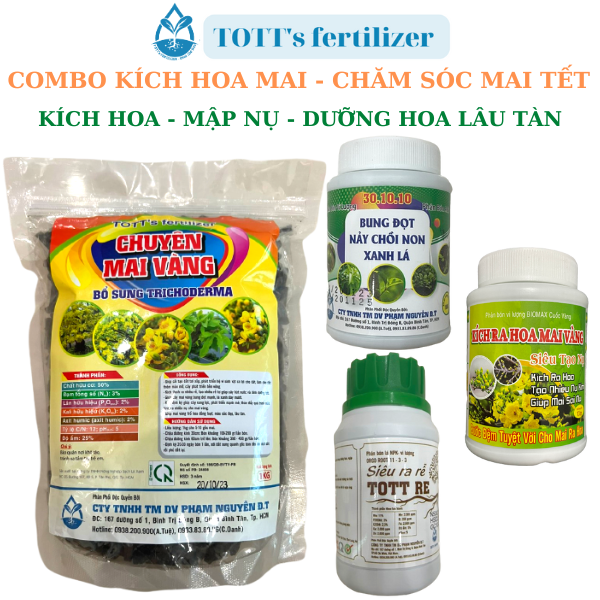 Phân bón Kích hoa Mai, đào dưỡng nụ mai, cây vào tết