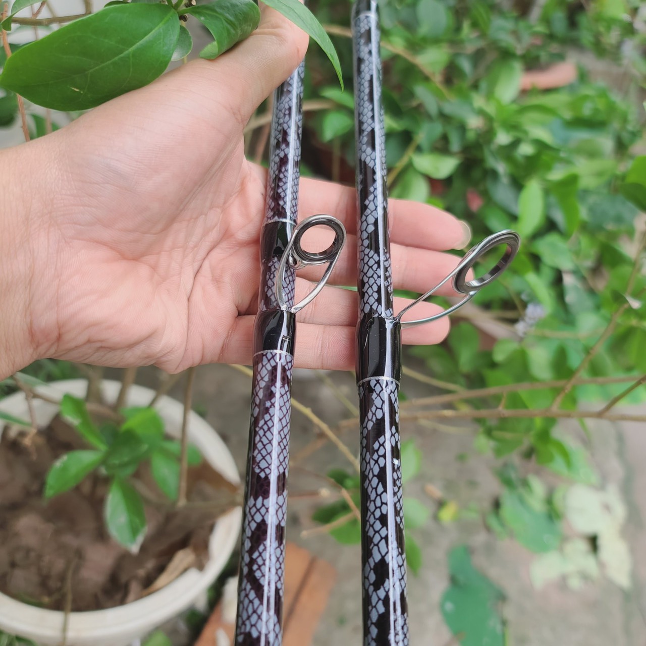 Cần Lure Vân Da Rắn Siêu Bạo Lực