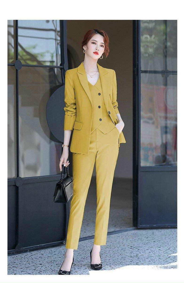 Set nguyên bộ áo Vest quần dài + Ghi Lê