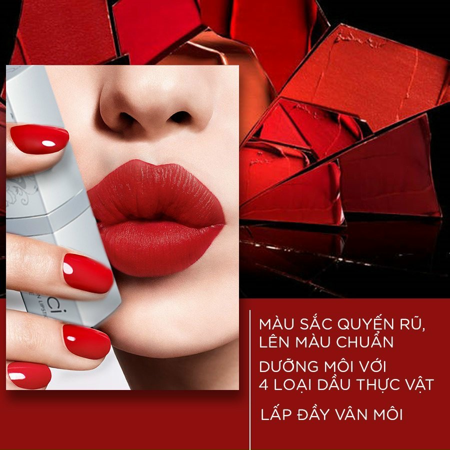 Son lì VACCI -  dưỡng môi cao cấp Vacci Matte Lipstick - Son cả thế giới