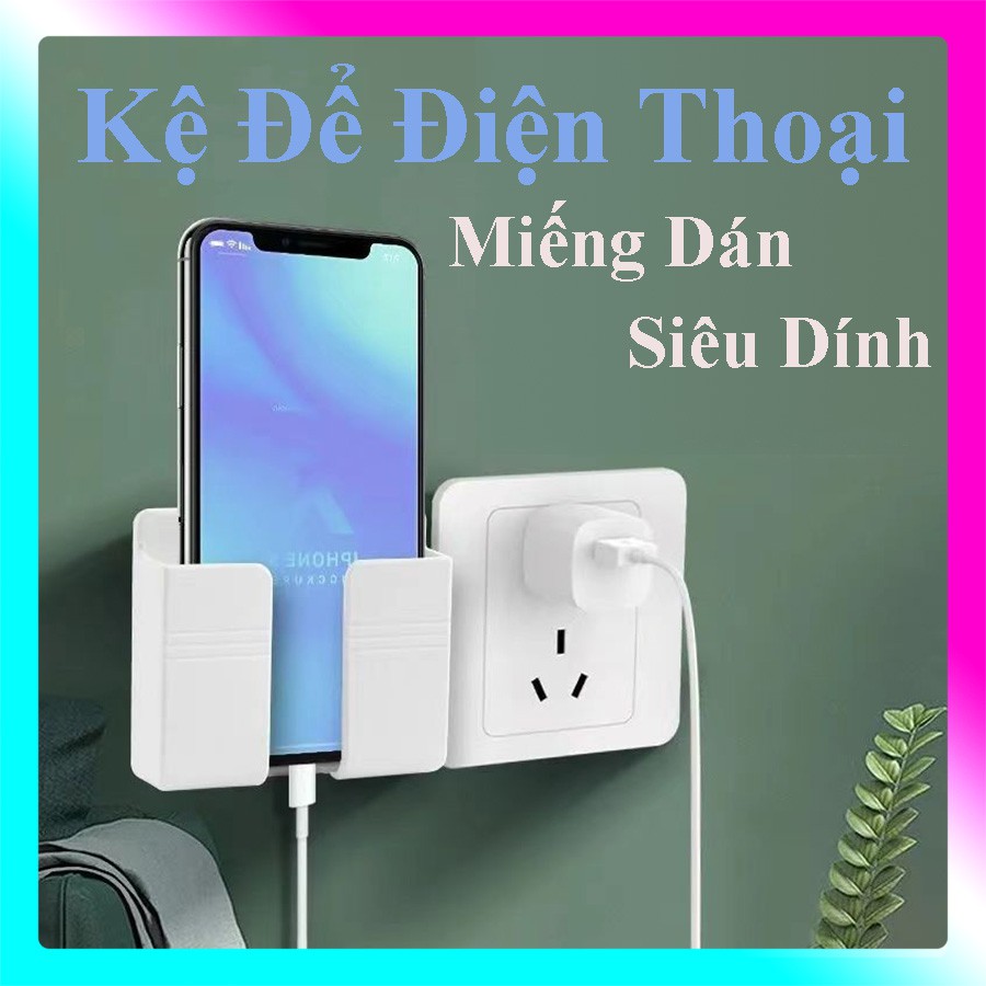 Kệ dán tường đa năng để điện thoại , remote, ....