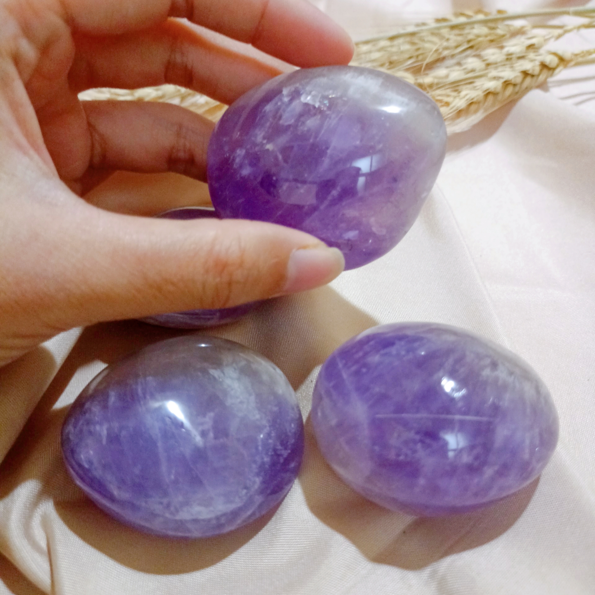 Palm thạch anh tím (Amethyst) đá thanh tẩy, tarot