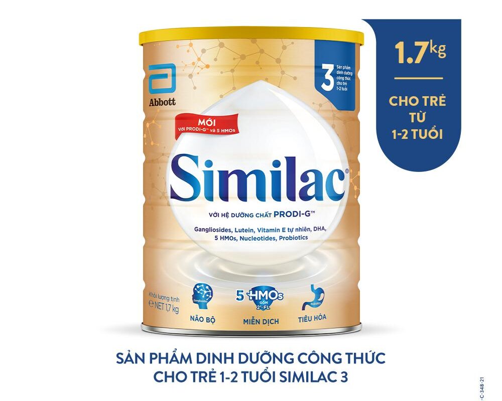 Sữa bột Similac 3 1.7kg/lon Dinh Dưỡng 5G