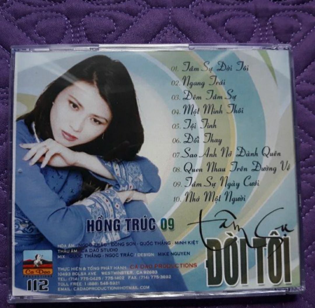 Bộ 5 cd Hồng Trúc 6,7,8,9,10 phono