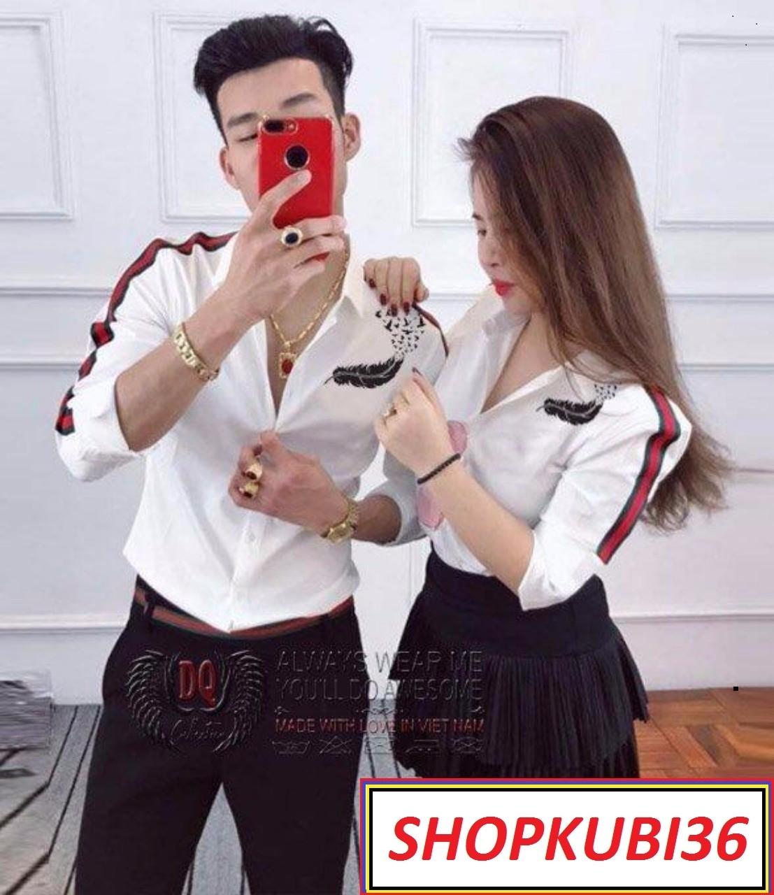 [HCM]ÁO SƠ MI NỮ NAM ( CẶP - ĐÔI ) SIÊU DỄ THƯƠNG ( GIÁ 1 ÁO )