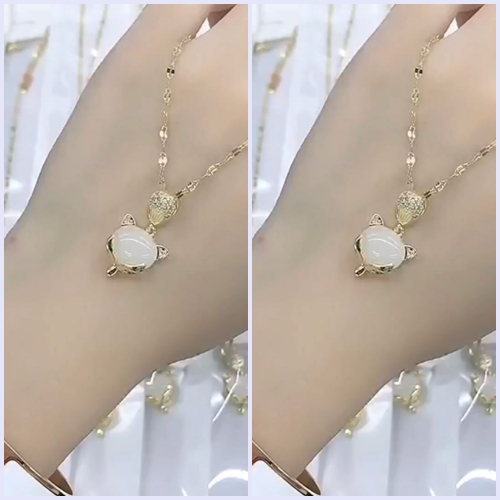 [HCM][Mua 1 tặng 1] Dây chuyền titan hồ ly trắng (Tặng dây chỉ đỏ)