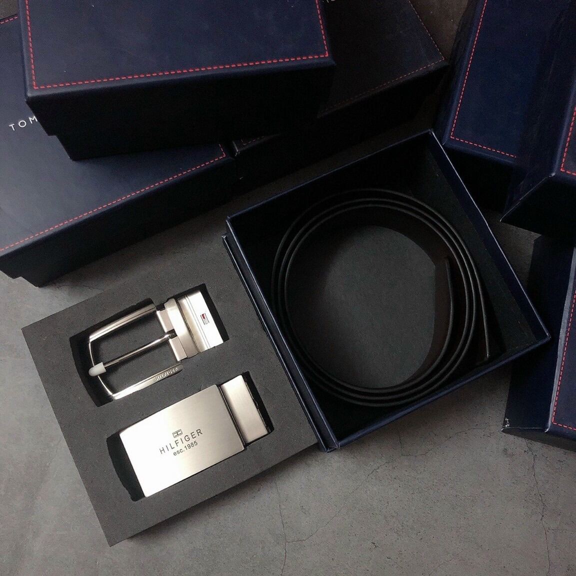 Nịt Tommy 2 mặt nịt full box.