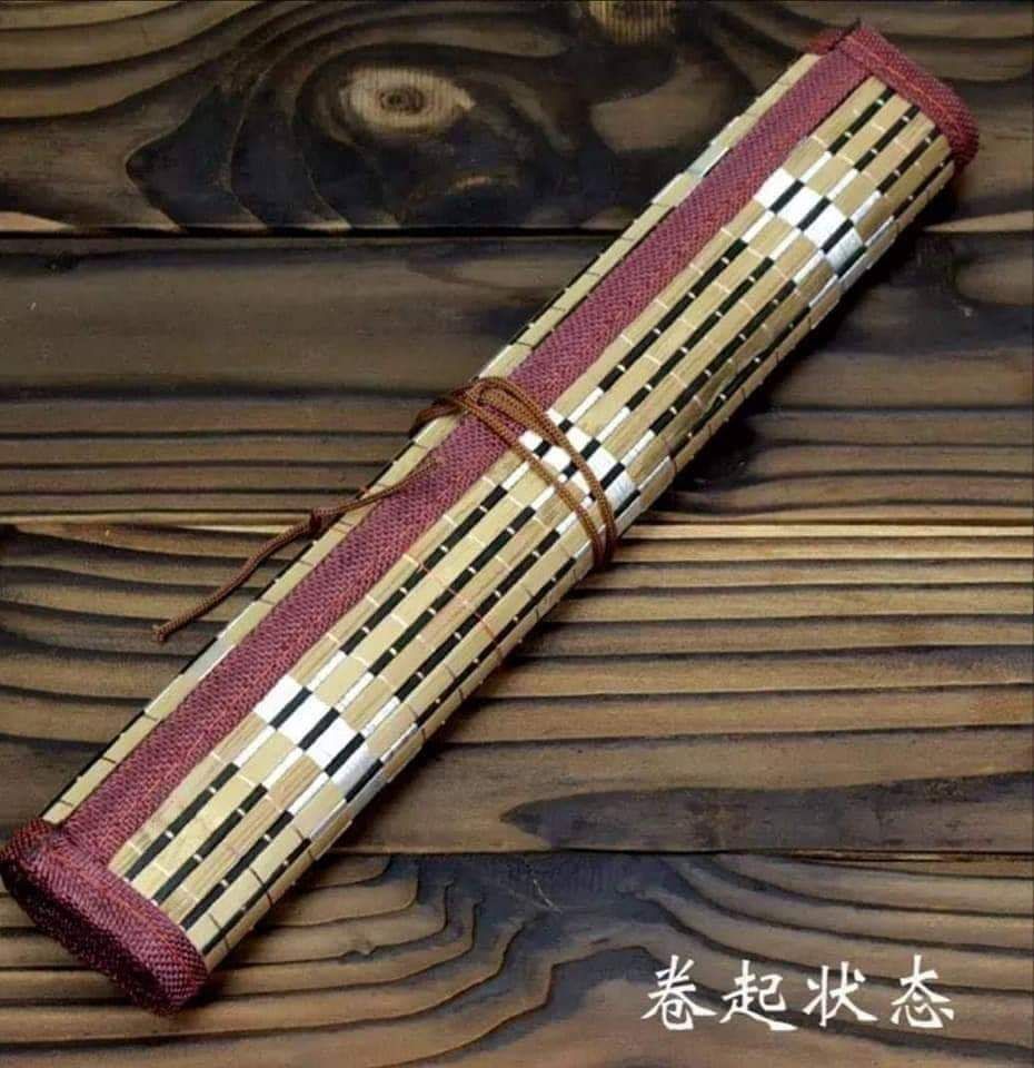 Mành cuốn bút lông thư pháp thư hoạ cở lớn 32x36cm
