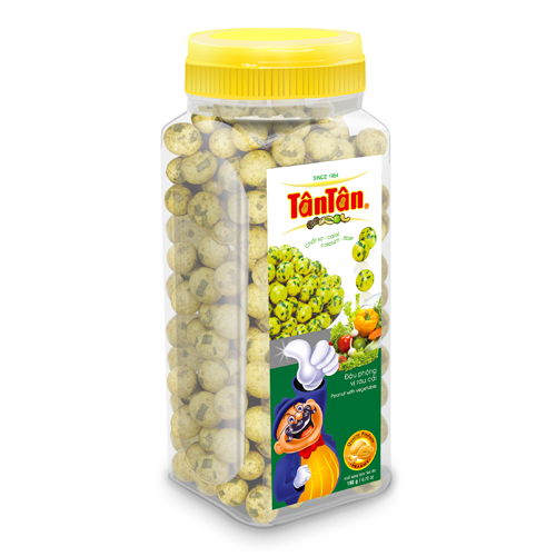 Đậu Phộng vị rau cải Tân Tân (190g/hũ)