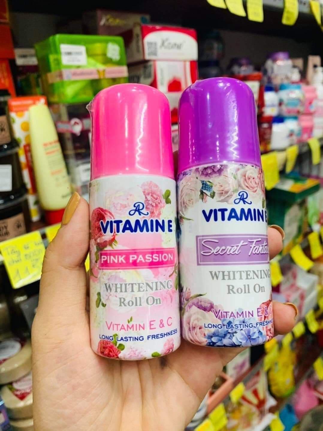 Lăn khử mùi hương nước hoa VITAMIN E Thái Lan