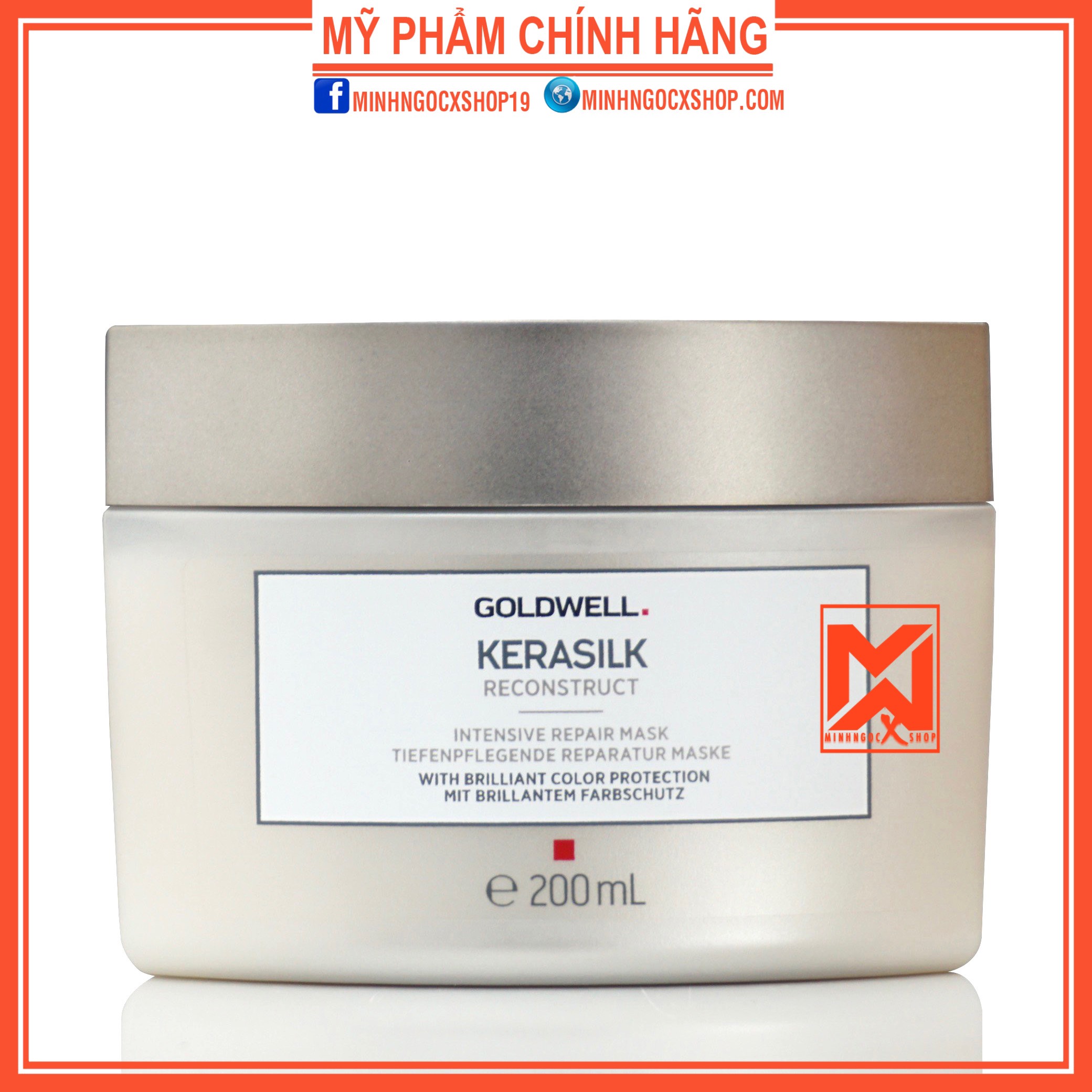Dầu hấp siêu phục hồi goldwell kerasilk reconstruct 200ml chính hãng