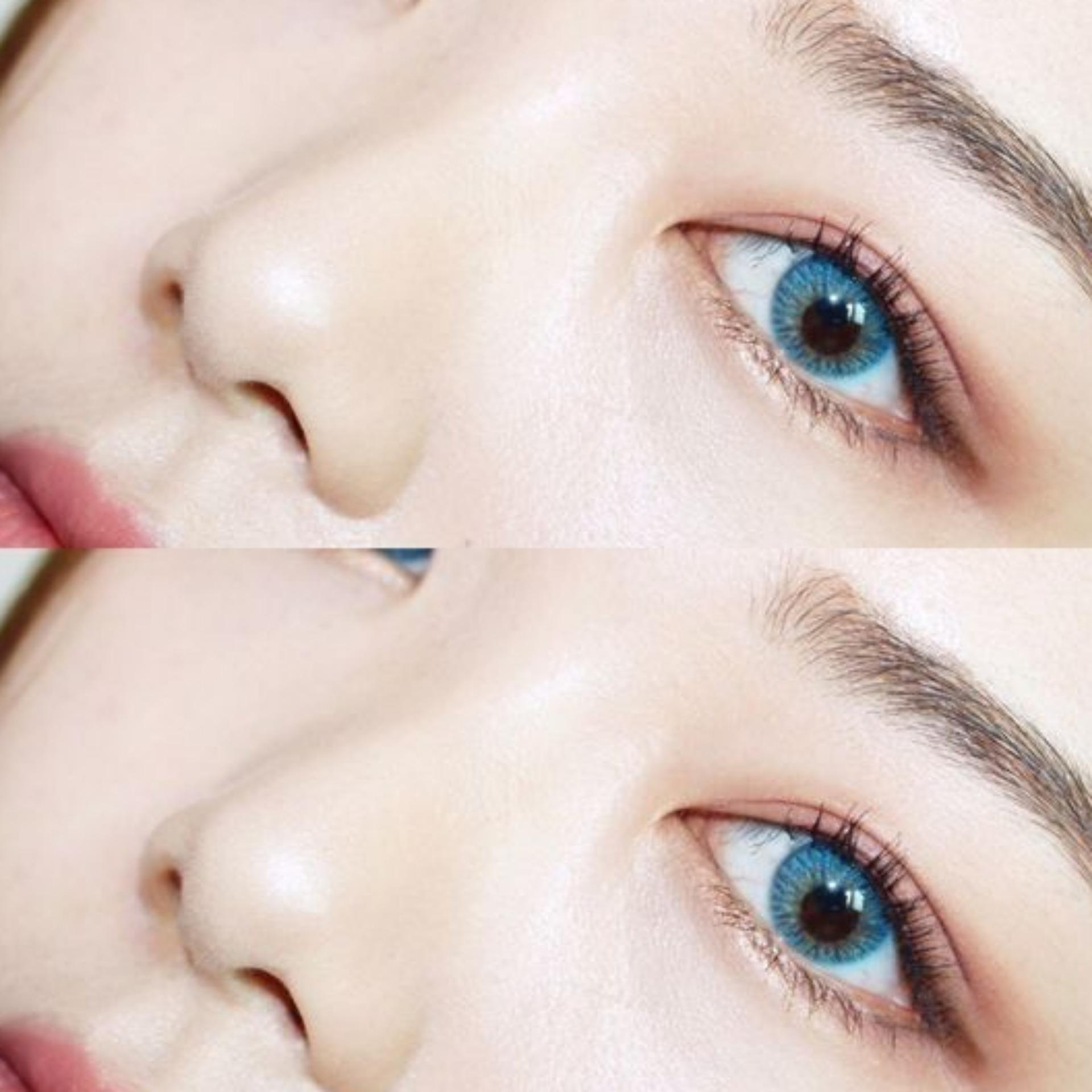 [HCM]LENS MÀU XANH DƯƠNG KHÔNG ĐỘ