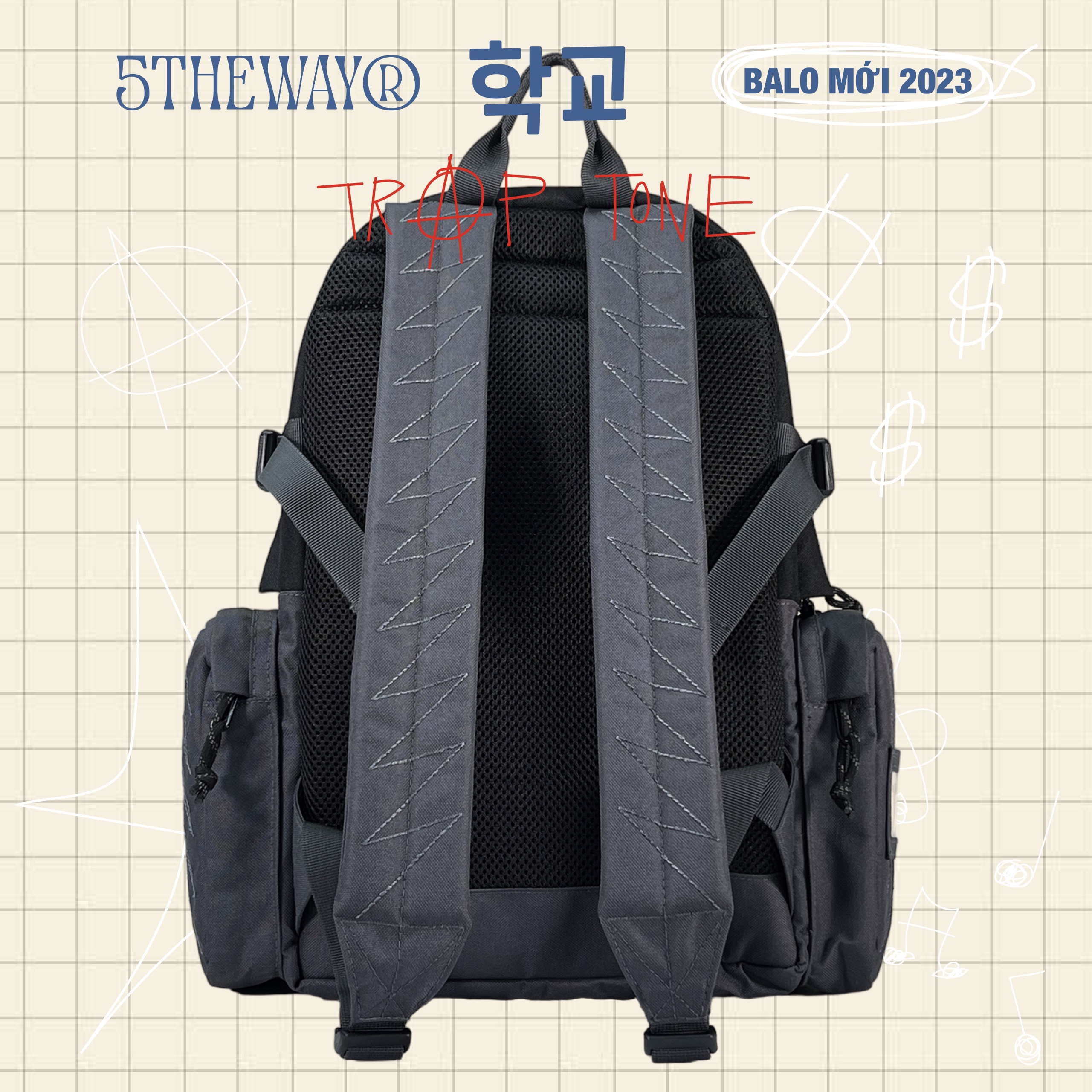 Balo 5THEWAY® 학교 TRAP TONE ROCKET BACKPACK™