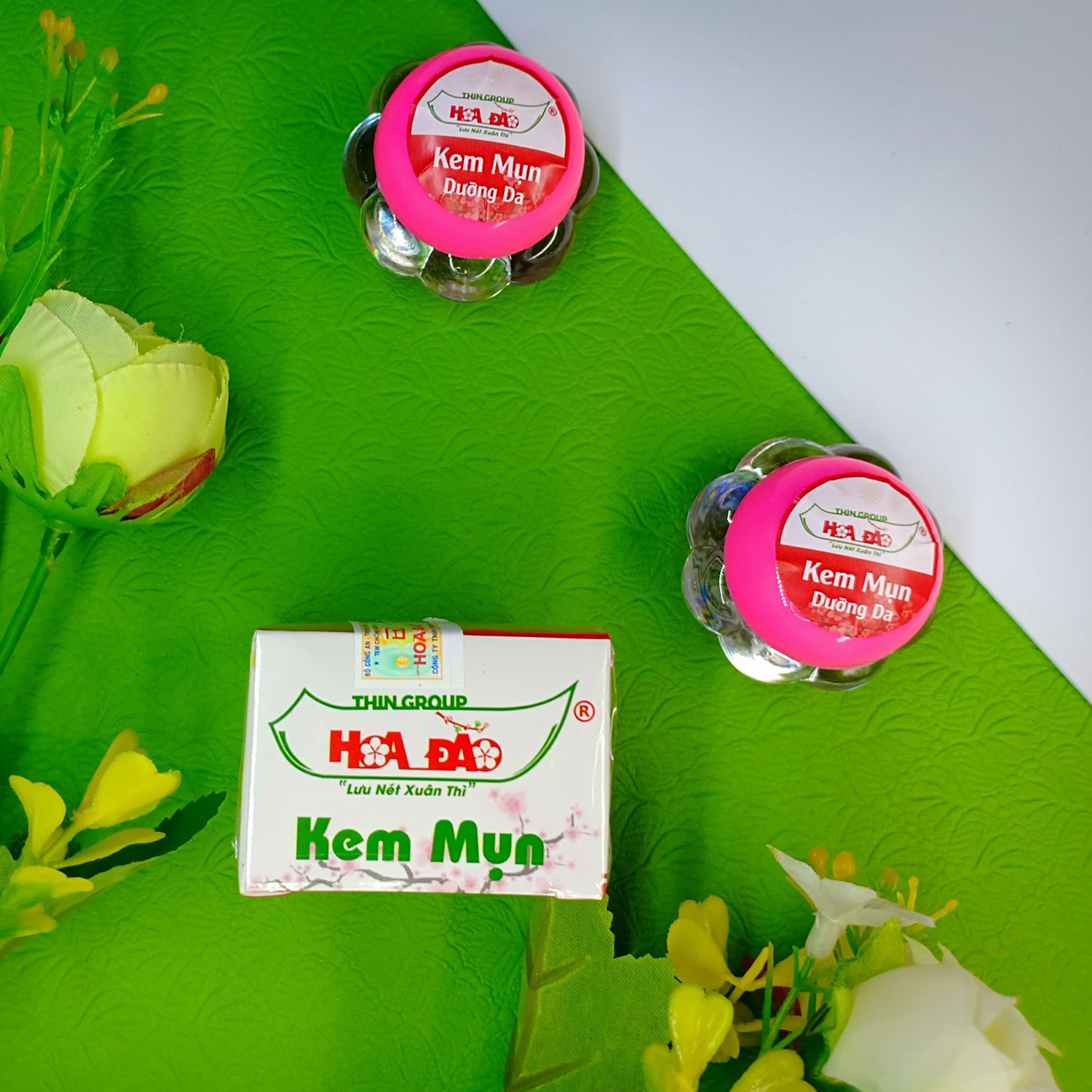 Combo 2 hộp kem mụn dưỡng da Hoa Đào Thingroup