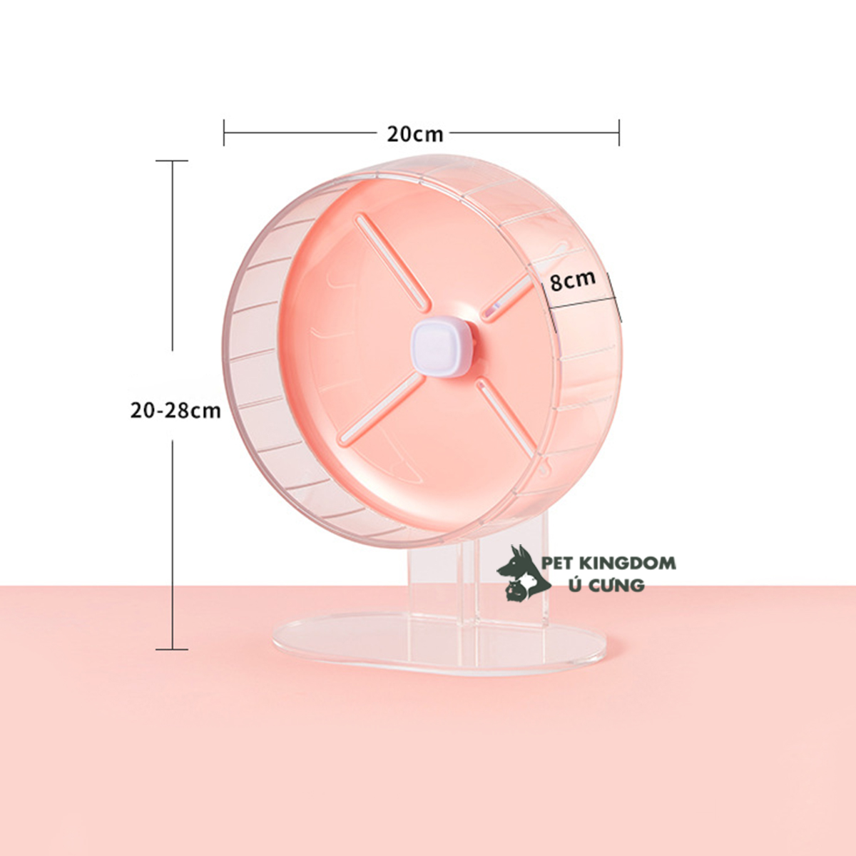 Wheel 20cm Silent Cho Hamster, Nhím, Sóc
