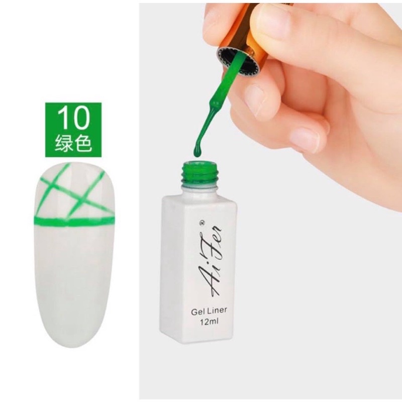 Cọ nét g.el,cọ nét siêu mảnh chính hãng Aifer 12ml