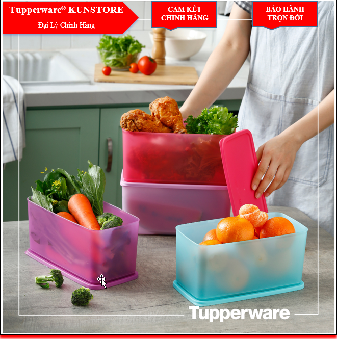 Bộ hộp trữ mát Tupperware Funtastic Four (set 4)
