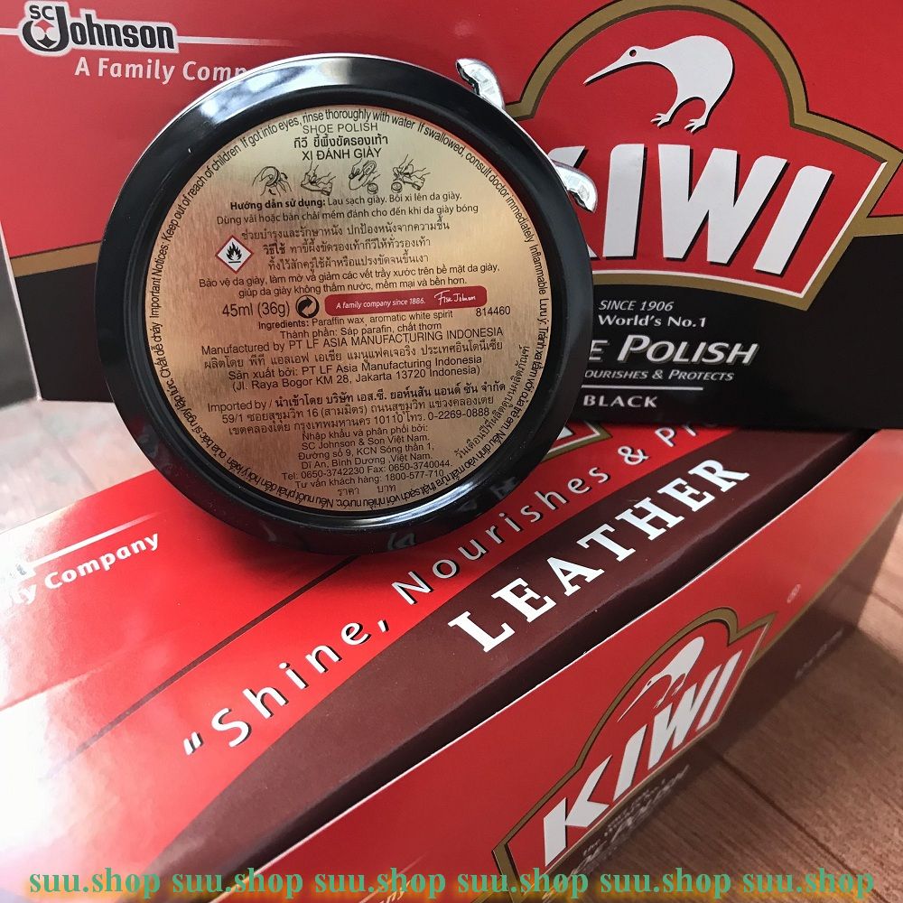 Xi Đánh Giày Màu Đen 45ml Kiwi Paste Black