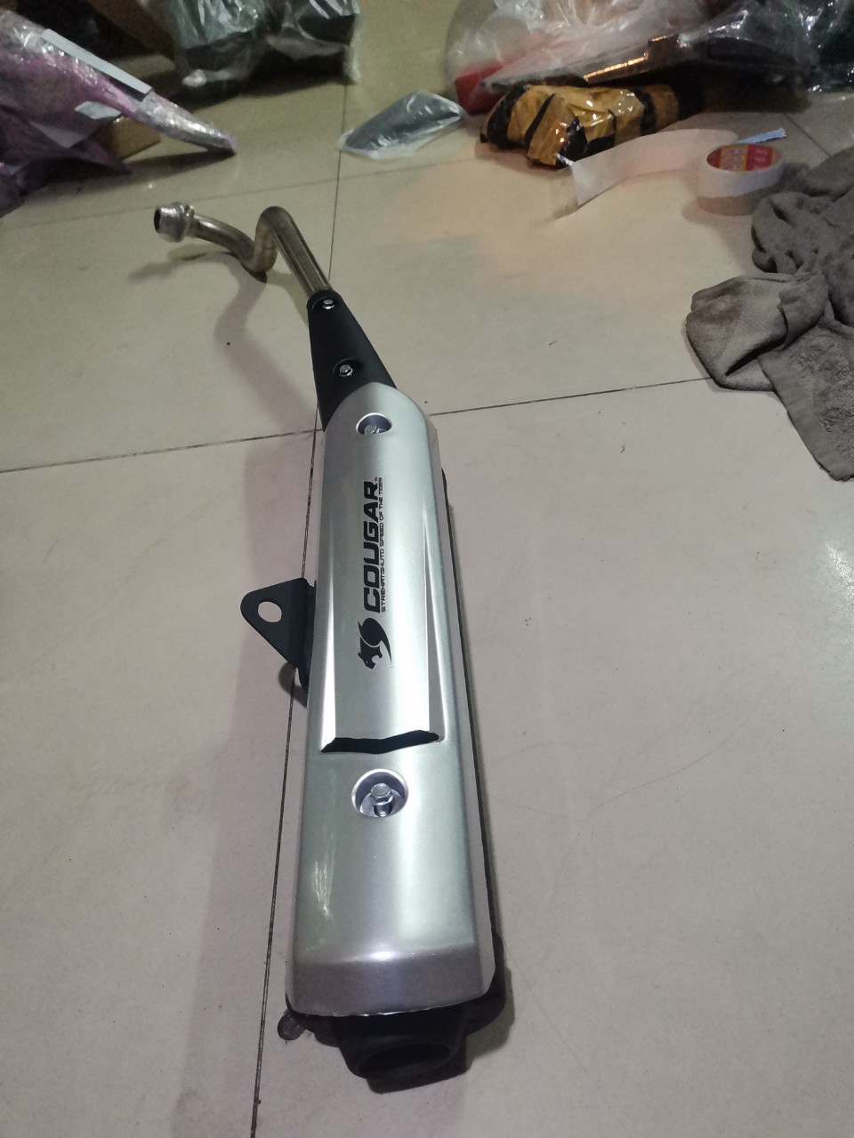 pô xe máy, pô xe Wave đời 2017 2018 2019 2020, thiết kế móc sẵn kiểu exciter 135 (có video), dễ dàng lắp ráp, tiếng nổ ấm và êm