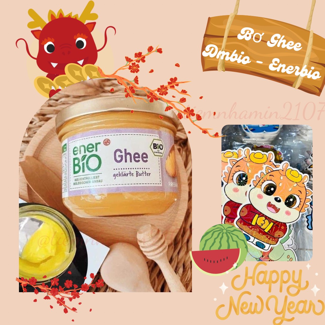 Bơ Ghee hữu cơ Đức dmBio hủ 180g