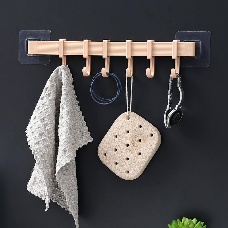 [HCM] Thanh treo đồ 6 móc dán tường siêu chắc -Cozy520