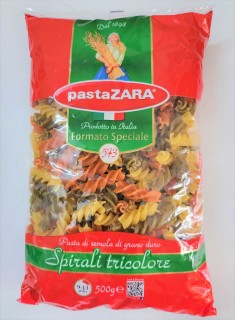 [Túi 500g SỐ 573] NUI RAU CỦ 3 MÀU [Italia] PASTA ZARA Spirali Tricolore Pasta (tgc) thumbnail