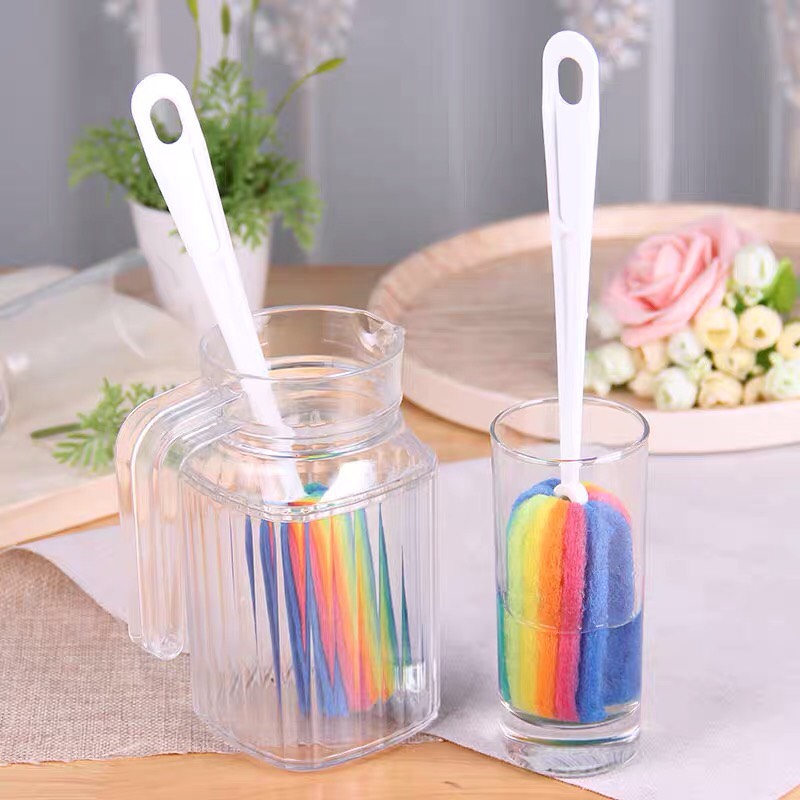 Dụng Cụ Cọ Rửa Ly Cốc Chén Đa Năng 7 Màu
