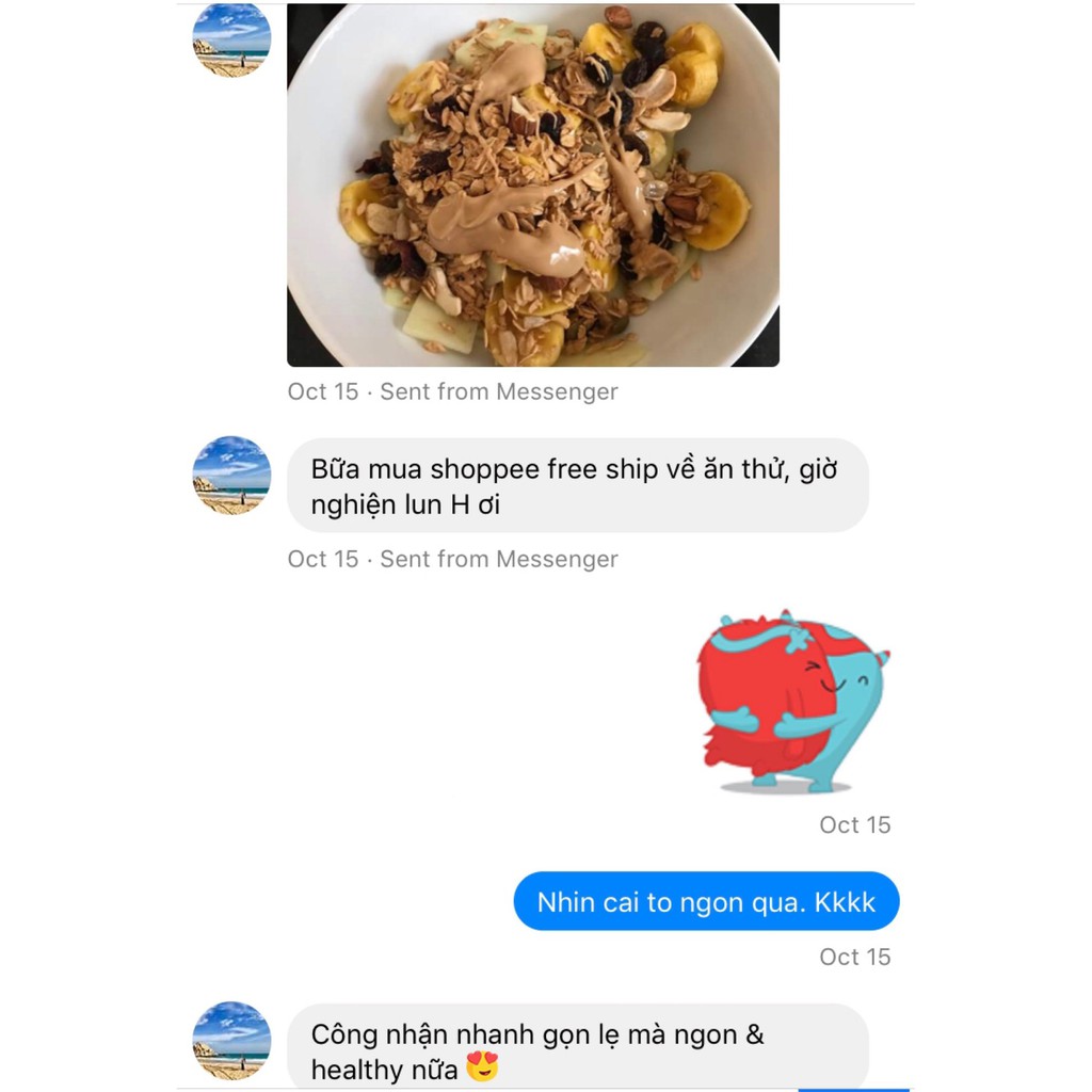 Ngũ cốc granola giảm cân 100- tự nhiên