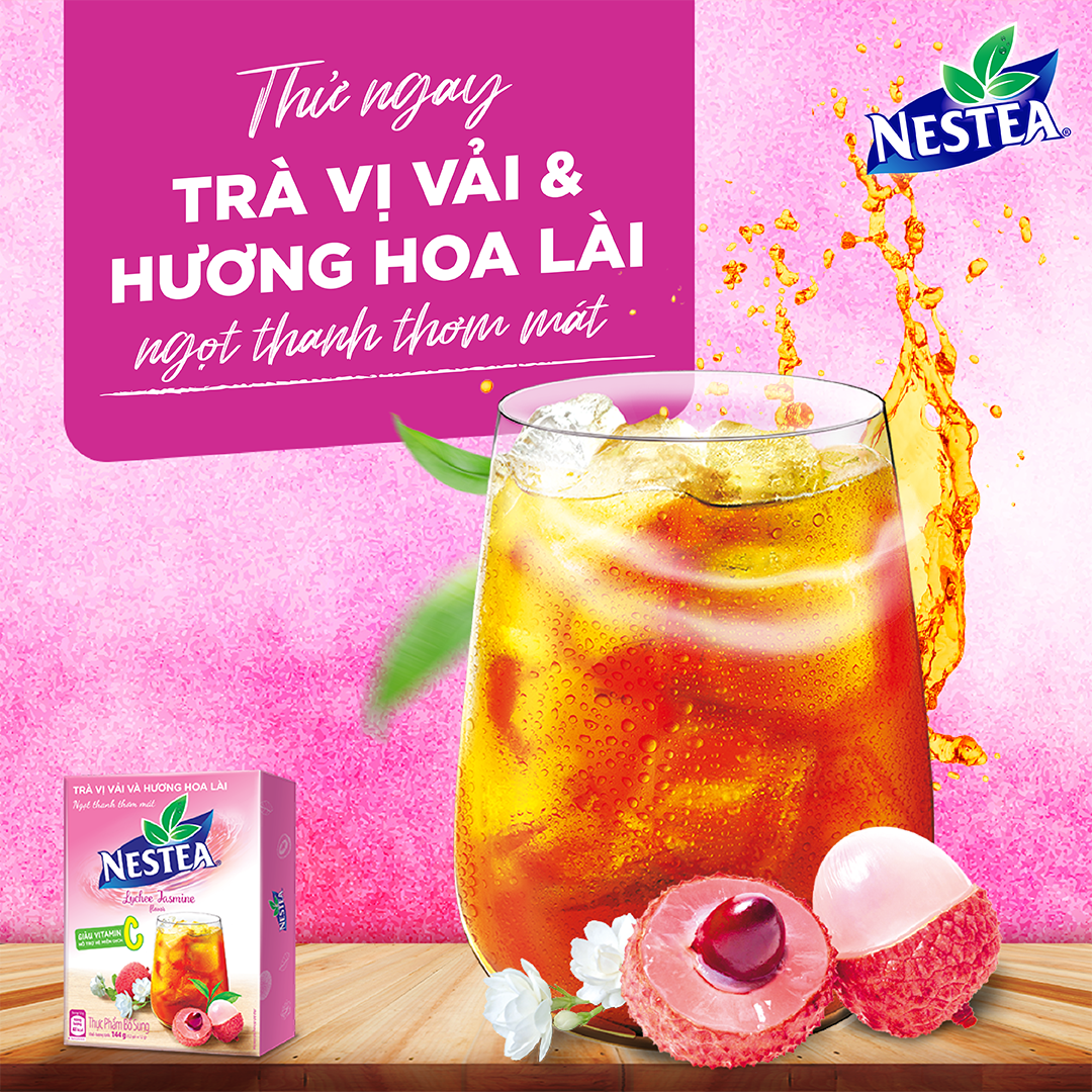 [ƯU ĐÃI THÁNG 6] Trà NESTEA vị Vải & Hương Hoa Lài (1 gói x 1g)