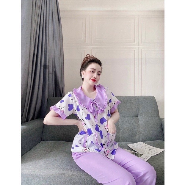 [HCM]Đồ bộ dài kate mịn tiểu thư