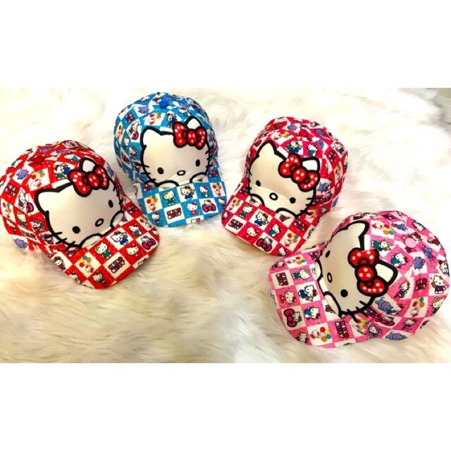 Nón Kết Trẻ Em HELLOKITTY, Nón Kết Cho Bé Gái Từ 3 - 6 tuổi