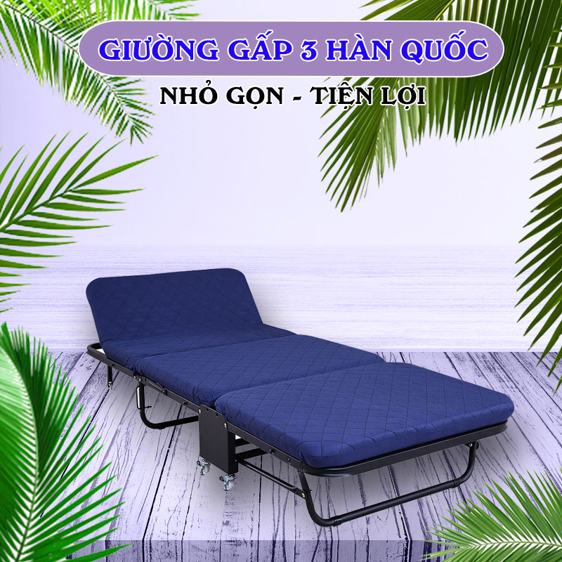 Giường gấp gọn ba khúc NIKITA GB65 - Hàng Chính Hãng