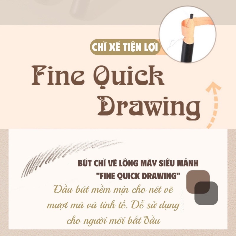 Chì Kẻ Mày Xé Chống Nước Wodwod
